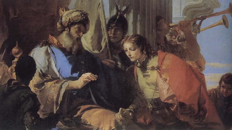 Giovanni Battista Tiepolo Joseph received the hand of Pharaoh, Central Spain oil painting art